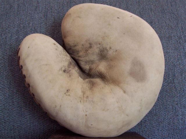 A.J. Reach White Catchers Mitt Front